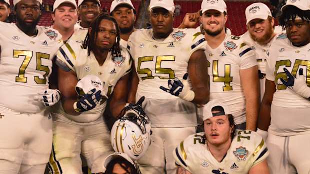 Georgia Tech after winning the Gasparilla Bowl